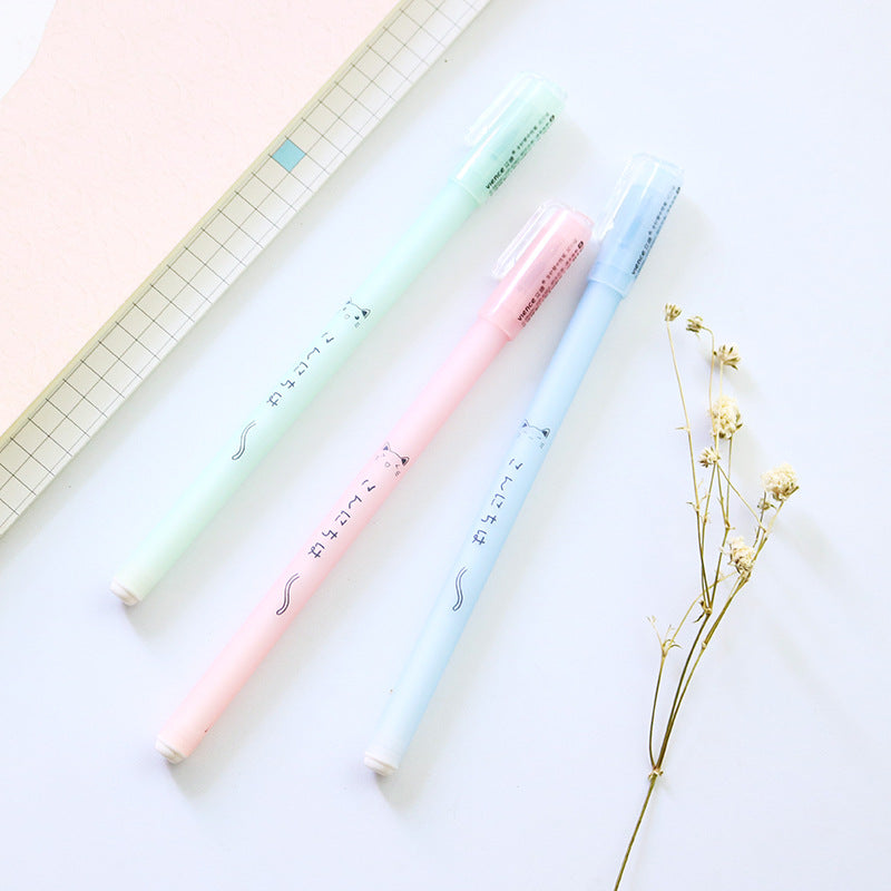 Kawaii Cat Pastel Needle Pen:Kawaii Cat Pastel Needle Pen