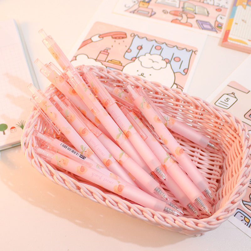 Transparent Peach Milk Pencil Case - Japanese Kawaii Pen Shop